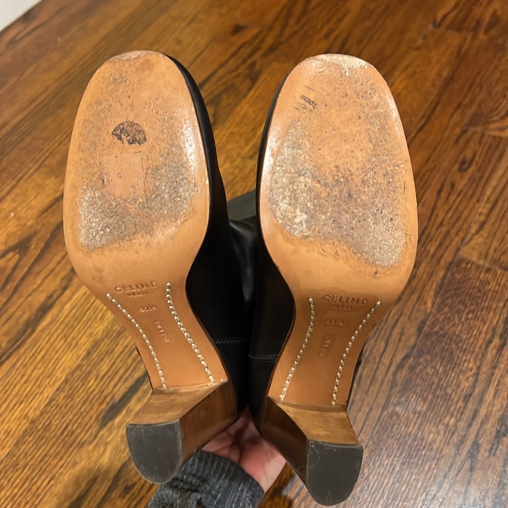 CELINE High Leather Heeled Boots! 👢 - Picture 6 of 8
